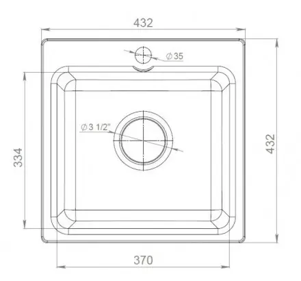 Кухня «Мойка GranFest Smart GF-SM430 430 бежевая»