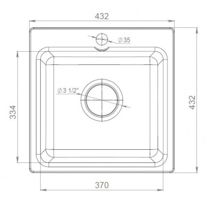 Кухня «Мойка GranFest Smart GF-SM430 430 белая»